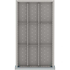 LISTA - 9-Compartment Drawer Divider Layout for 3.15" High Drawers - Americas Industrial Supply