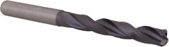 Kennametal - 7.5mm 140° Solid Carbide Jobber Drill - TiAlN Finish, Right Hand Cut, Spiral Flute, Straight Shank, 91mm OAL, Standard Point - Americas Industrial Supply