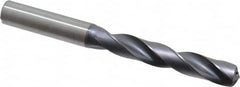 Kennametal - 11.2mm 140° Solid Carbide Jobber Drill - TiAlN Finish, Right Hand Cut, Spiral Flute, Straight Shank, 118mm OAL, Standard Point - Americas Industrial Supply