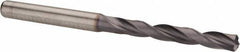 Kennametal - 5.1mm 140° Solid Carbide Jobber Drill - TiAlN Finish, Right Hand Cut, Spiral Flute, Straight Shank, 82mm OAL, Standard Point - Americas Industrial Supply