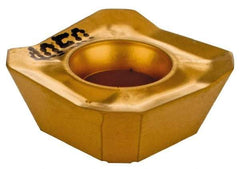 Iscar - SEKT43 HM Grade IC4050 Carbide Milling Insert - TiCN/Al2O3/TiN Finish, 0.203" Thick, 0.508" Inscribed Circle - Americas Industrial Supply