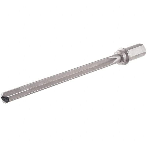 Iscar - 420mm Max Drill Depth, 15xD, 27mm Diam, Indexable Insert Drill - 1 Insert, 40mm Shank Diam, Weldon Flat Shank - Americas Industrial Supply