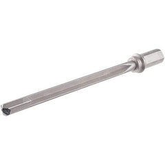 Iscar - 450mm Max Drill Depth, 25xD, 17.5mm Diam, Indexable Insert Drill - 1 Insert, 25mm Shank Diam, Weldon Flat Shank - Americas Industrial Supply