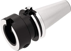 Seco - Graflex 5 System Size, DIN69871-40 Taper, Modular Tool Holding System Adapter - 4.724" Projection, 1.968" Body Diam, 7.417" OAL, Through Coolant - Exact Industrial Supply