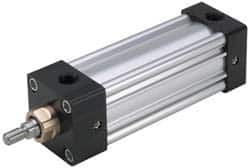 Parker - 8" Stroke x 5" Bore Double Acting Air Cylinder - 1/2 Port, 3/4-16 Rod Thread, 250 Max psi, -10 to 165°F - Americas Industrial Supply