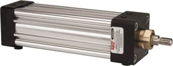 Parker - 5" Stroke x 2" Bore Double Acting Air Cylinder - 3/8 Port, 7/16-20 Rod Thread, 250 Max psi, -10 to 165°F - Americas Industrial Supply
