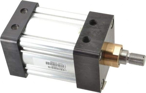 Parker - 2" Stroke x 3-1/4" Bore Double Acting Air Cylinder - 1/2 Port, 3/4-16 Rod Thread, 250 Max psi, -10 to 165°F - Americas Industrial Supply