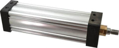 Parker - 10" Stroke x 3-1/4" Bore Double Acting Air Cylinder - 1/2 Port, 3/4-16 Rod Thread, 250 Max psi, -10 to 165°F - Americas Industrial Supply