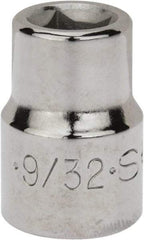 SK - 3/8" Drive, 9/32" Socket, Female Pipe Plug Socket - 4 Points, 1" OAL - Americas Industrial Supply