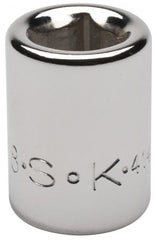 SK - 3/8" Drive, 3/8" Socket, Female Pipe Plug Socket - 4 Points, 1" OAL - Americas Industrial Supply