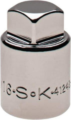 SK - 1/2" Drive, 9/16" Socket, Male Pipe Plug Socket - 4 Points, 1-3/8" OAL - Americas Industrial Supply