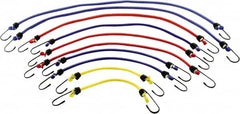 Erickson Manufacturing - Bungee Cord with S Hook - 18, 24, 30, 36" OAL, Red/Blue/Green/Yellow - Americas Industrial Supply