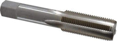 Interstate - 13/16-14 UNS 3B 4 Flute Bright Finish High Speed Steel Straight Flute Standard Hand Tap - Bottoming, Right Hand Thread, 4-15/32" OAL, H4 Limit, Oversize - Americas Industrial Supply