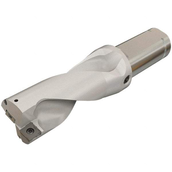 Iscar - 3-1/4" Max Drill Depth, 2xD, 1-5/8" Diam, Indexable Insert Drill - 2 Inserts, 1-1/2" Shank Diam, Straight Shank - Americas Industrial Supply