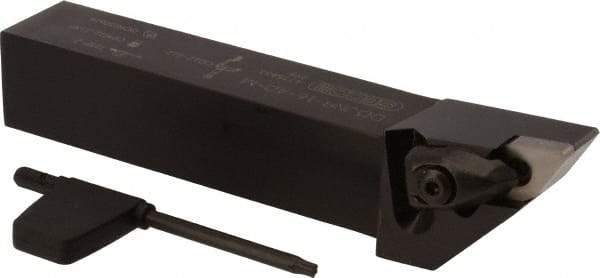 Seco - DDJN, Right Hand Cut, 93° Lead Angle, 1" Shank Height x 1" Shank Width, Negative Rake Indexable Turning Toolholder - 6" OAL, DNMG 432 Insert Compatibility, Series Dual Clamp - Americas Industrial Supply
