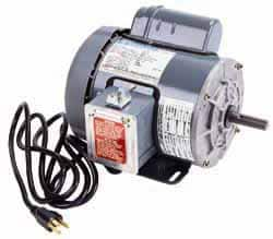 Marathon Electric - 2 Max hp, 3,450 Max RPM, Electric AC DC Motor - 115/230 V Input, Single Phase, 56H Frame, 0.62" Shaft Diam - Americas Industrial Supply