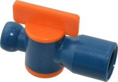 Loc-Line - 10 Piece, 1/4" ID Coolant Hose NPT Valve - Female to Female Connection, Acetal Copolymer Body, 1/4 NPT, Use with Loc-Line Modular Hose Systems - Americas Industrial Supply