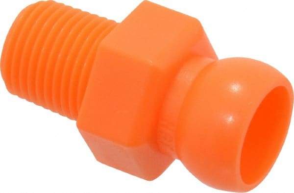 Loc-Line - 50 Piece, 1/4" Hose ID, Male to Female Coolant Hose Connector - 1/8" NPT, For Loc-Line Modular Hose Systems - Americas Industrial Supply