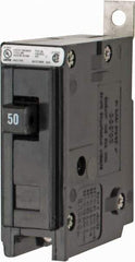 Eaton Cutler-Hammer - 50 Amp, 120/240 VAC, 24 VDC, 48 VDC, 80 VDC, 1 Pole, Bolt On Miniature Circuit Breaker - Thermal Magnetic Trip, 14-4 AWG, 2-3/8 Inch Deep x 2-15/16 Inch High x 1 Inch Wide - Americas Industrial Supply