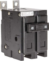 Eaton Cutler-Hammer - 40 Amp, 120/240 VAC, 24 VDC, 48 VDC, 80 VDC, 2 Pole, Bolt On Miniature Circuit Breaker - Thermal Magnetic Trip, 14-4 AWG, 2-3/8 Inch Deep x 2-15/16 Inch High x 2 Inch Wide - Americas Industrial Supply
