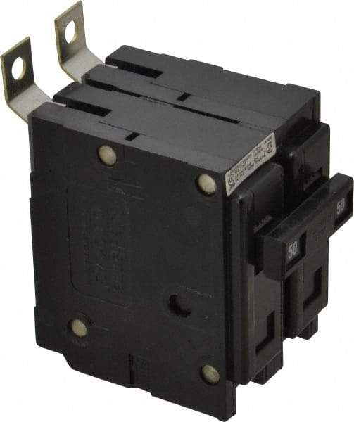 Eaton Cutler-Hammer - 50 Amp, 120/240 VAC, 24 VDC, 48 VDC, 80 VDC, 2 Pole, Bolt On Miniature Circuit Breaker - Thermal Magnetic Trip, 14-4 AWG, 2-3/8 Inch Deep x 2-15/16 Inch High x 2 Inch Wide - Americas Industrial Supply