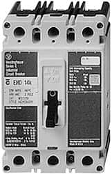 Eaton Cutler-Hammer - 15 Amp, 250 VDC, 480 VAC, 3 Pole, Molded Case Circuit Breaker - Thermal Magnetic Trip, 18 kA at 240 VAC Breaking Capacity, 14-1/0 AWG, 3-3/8 Inch Deep x 6 Inch High x 4-1/8 Inch Wide - Americas Industrial Supply