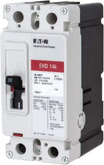 Eaton Cutler-Hammer - 30 Amp, 250 VDC, 480 VAC, 2 Pole, Molded Case Circuit Breaker - Thermal Magnetic Trip, 18 kA at 240 VAC Breaking Capacity, 14-1/0 AWG, 3-3/8 Inch Deep x 6 Inch High x 2-3/4 Inch Wide - Americas Industrial Supply