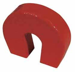 Eclipse - 1-5/8" Overall Width, 1" Deep, 1-19/32" High, 45 Lb Average Pull Force, Alnico Horseshoe Magnet - 9/32" Gap Width, 1-1/32" Pole Width, Grade 5 Alnico - Americas Industrial Supply