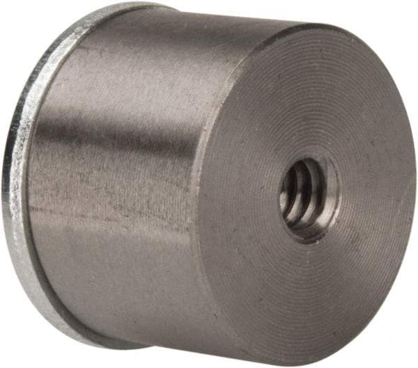 Eclipse - 3/4" Diam, 10-24 Thread, 2.7 Lb Average Pull Force, Alnico Pot Magnets - 220°C Max Operating Temp, 1/2" High - Americas Industrial Supply