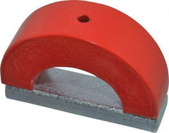 Eclipse - 3" Overall Width, 3/4" Deep, 2-1/2" High, 60 Lb Average Pull Force, Alnico Horseshoe Magnet - 1" Gap Width, 2-1/2" Pole Width, Grade 5 Alnico - Americas Industrial Supply