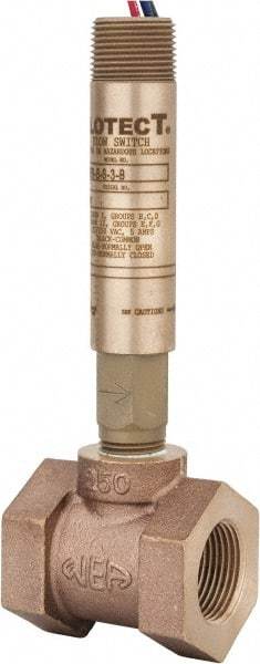 Dwyer - 2,000 psi, Brass Housing, Dwyer Flowtect Flow Switch - Model V6 - Americas Industrial Supply