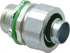 Cooper Crouse-Hinds - 1/2" Trade, Steel Threaded Straight Liquidtight Conduit Connector - Noninsulated - Americas Industrial Supply