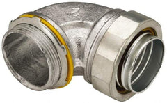 Cooper Crouse-Hinds - 2" Trade, Malleable Iron Threaded Angled Liquidtight Conduit Connector - Noninsulated - Americas Industrial Supply