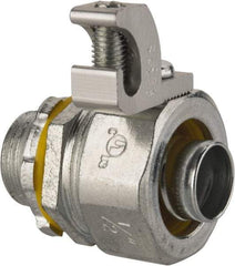 Cooper Crouse-Hinds - 1/2" Trade, Malleable Iron Threaded Straight Liquidtight Conduit Connector - Noninsulated - Americas Industrial Supply