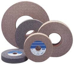 Norton - 8" Diam, 2" Face Width, 3" Center Hole, Medium Grade, Aluminum Oxide Deburring Wheel - Convolute, Hard Density 8 Grade, 4,500 RPM - Americas Industrial Supply