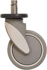 Eagle MHC - 5" Diam x 1-1/4" Wide x 8-5/8" OAH Stem Mount Swivel Caster - Polyurethane, 250 Lb Capacity, Delrin Bearing, 1" Round Stem - Americas Industrial Supply