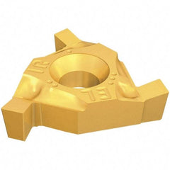 Iscar - 16EL/IR140GTGA Grade IC508, 1.4mm Cutting Width Carbide Grooving Insert - 1.8mm Max Depth of Cut, Right Hand, 0.1mm Corner Radius, TiCN/TiN Finish - Americas Industrial Supply