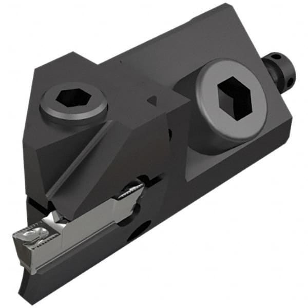 Iscar - Right Hand Cut Indexable Grooving Cartridge - DGN, DGNC, DGNM-C, GRIP, HFP Insert Style - Americas Industrial Supply