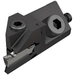 Iscar - Right Hand Cut Indexable Grooving Cartridge - DGN, DGNC, DGNM-C, HFP, N.2L Insert Style - Americas Industrial Supply