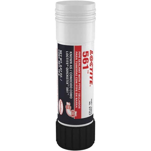 Loctite - 19 g Stick White Thread Sealant - 300°F Max Working Temp, For Metal Tapered Pipe Thread Fittings - Americas Industrial Supply