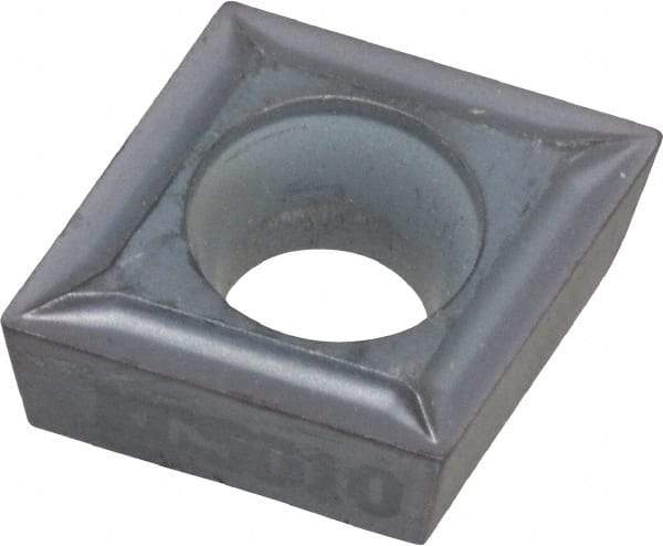 Kennametal - CCMT32.50.5 LF Grade KC5010 Carbide Turning Insert - TiAlN Finish, 80° Diamond, 3/8" Inscr Circle, 5/32" Thick, 0.0079" Corner Radius - Americas Industrial Supply
