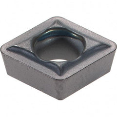 Kennametal - CPMT21.52 LF Grade KC5010 Carbide Turning Insert - TiAlN Finish, 80° Diamond, 1/4" Inscr Circle, 3/32" Thick, 1/32" Corner Radius - Americas Industrial Supply