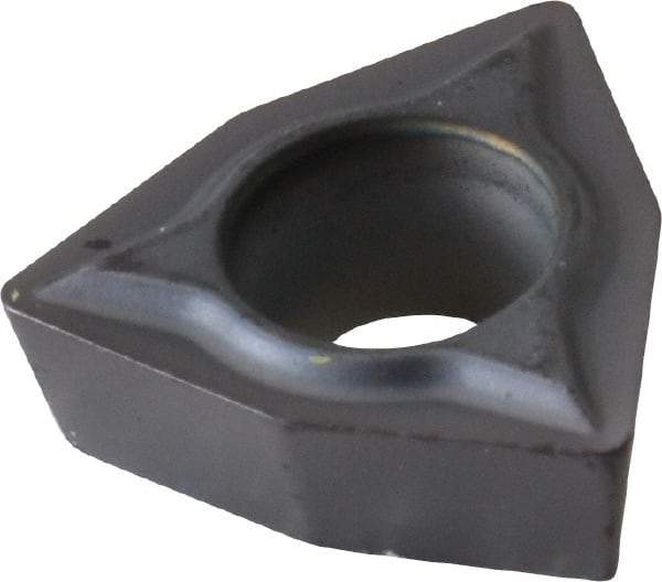 Kennametal - WPMT21.51 LF Grade KC5010 Carbide Turning Insert - TiAlN Finish, 80° Trigon, 1/4" Inscr Circle, 3/32" Thick, 1/64" Corner Radius - Americas Industrial Supply