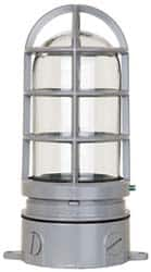 Cooper Crouse-Hinds - 120 Volt, 13 & 27 Watt, Fluorescent Hazardous Location Light Fixture - Vaporproof, Corrosion & Heat Resistant, Aluminum Housing, 4-1/4" Wide x 8-7/8" High - Americas Industrial Supply