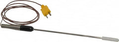 Fluke - Electrical Test Equipment Probe - Use with K-Type Thermometers - Americas Industrial Supply