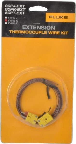 Fluke - Electrical Test Equipment Extension Wire Kit - Use with K-Type Thermometers - Americas Industrial Supply