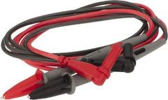 Fluke - Black/Red Electrical Test Equipment Leads - Use with Digital Multimeters - Americas Industrial Supply