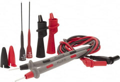 Fluke - Black/Red Electrical Test Equipment Leads Set - Use with Digital Multimeters - Americas Industrial Supply