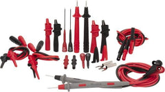 Fluke - Black/Red Electrical Test Equipment Leads Set - Use with All Models - Americas Industrial Supply