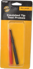 Fluke - Black/Red Electrical Test Equipment Probe Set - Use with Fluke 175, 177, 179 True RMS Digital Multimeters, Fluke 287, 289 True-RMS Industrial Logging Multimeters, Fluke 705 Loop Calibrators - Americas Industrial Supply